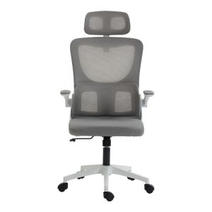 Office chair Mainz white - mesh gray 50X60X112-122CM