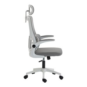 Office chair Mainz white - mesh gray 50X60X112-122CM