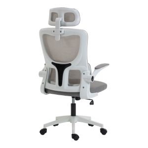 Office chair Mainz white - mesh gray 50X60X112-122CM
