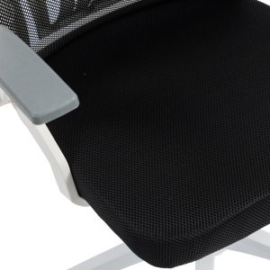 Office chair Plymot, white-mesh, black, 48X58X112-122 cm