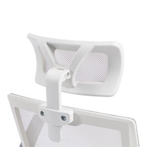 Office chair Plymot, white-gray, 48X58X112-122 cm