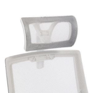 Office chair Plymot, white-gray, 48X58X112-122 cm