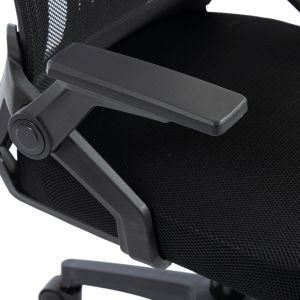 Office chair Plymot Mesh, black color, 48X58X112-122 cm