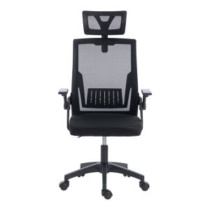 Office chair Plymot Mesh, black color, 48X58X112-122 cm