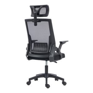 Office chair Plymot Mesh, black color, 48X58X112-122 cm