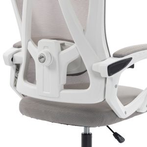 Office chair for director Exeter white - mesh gray 50X58X119-129CM
