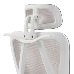 Office chair for director Exeter white - mesh gray 50X58X119-129CM