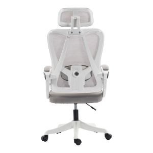 Office chair for director Exeter white - mesh gray 50X58X119-129CM