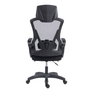 Office chair with footrest Meton Mesh black color 48X60X118-128CM