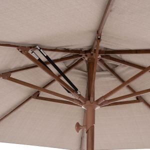 Професионален чадър 3X3М Gladell HM6603.02 бежов акрил - термопреносен алуминий