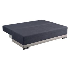 Sofa bed Kron dark gray color 198X95X81CM