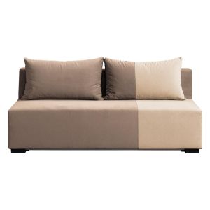 Sofa bed Mirello light brown with beige 198X95X81CM