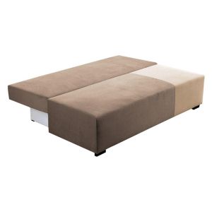 Sofa bed Mirello light brown with beige 198X95X81CM