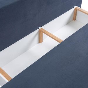 Sofa bed Mirello dark blue with blue 198X95X81CM