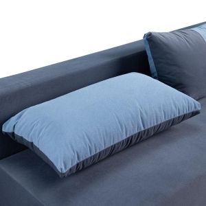 Sofa bed Mirello dark blue with blue 198X95X81CM
