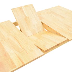 Разтегателна маса Country каучуково дърво в естествен нюанс 120-150X80X74СМ
