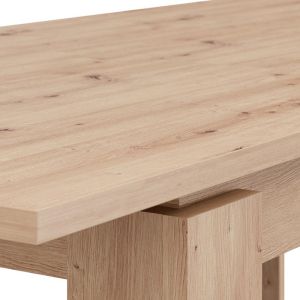 Разтегателна трапезарна маса Argyll, цвят Artisan Oak, 160X90X77СМ