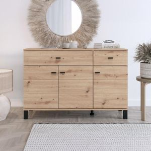 Chest of drawers 115 3K2F3V artisan oak color 116X35X78CM