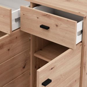 Chest of drawers 115 3K2F3V artisan oak color 116X35X78CM