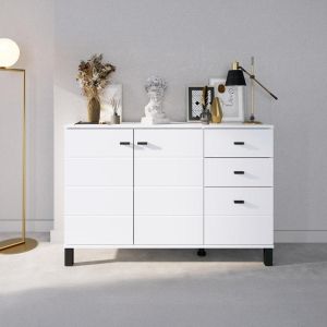 Chest of drawers 115 3K3F2V white color 116X35X78CM