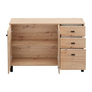 Chest of drawers 115 3K3F2V artisan oak color 116X35X78CM