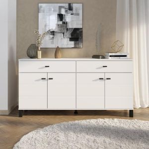 Chest of drawers 154 4K2F4V white color 154X35X78CM