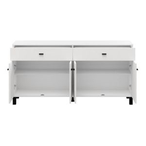 Chest of drawers 154 4K2F4V white color 154X35X78CM