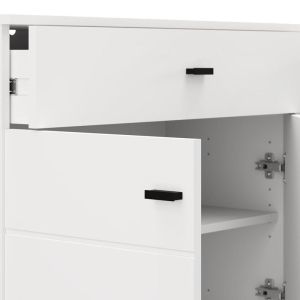 Chest of drawers 154 4K2F4V white color 154X35X78CM