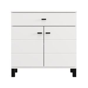 Chest of drawers 77 2K1F2V white color 77X35X78CM
