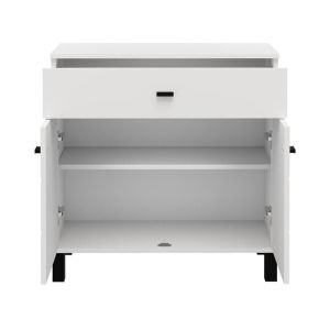 Chest of drawers 77 2K1F2V white color 77X35X78CM
