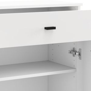 Chest of drawers 77 2K1F2V white color 77X35X78CM