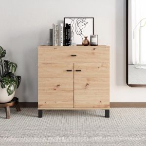 Chest of drawers 77 2K1F2V oak color Artisan 77X35X78CM