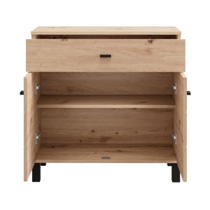 Chest of drawers 77 2K1F2V oak color Artisan 77X35X78CM