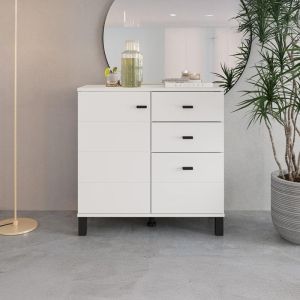 Chest of drawers 77 2K3F1V white color 77X35X78CM