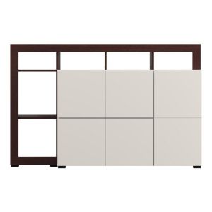 Argyll 154 3K2F1V cashmere chest of drawers with dark oak Taylor color 155X40X100CM