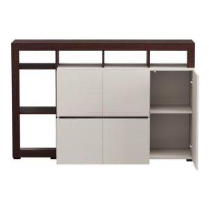 Argyll 154 3K2F1V cashmere chest of drawers with dark oak Taylor color 155X40X100CM