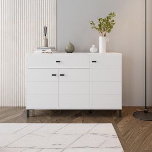 Chest of drawers Salamis 115 3K1F3V white color 116X35X78CM