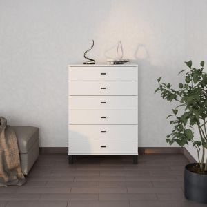 Chest of drawers Almond 77 6F white color 77X35X78CM