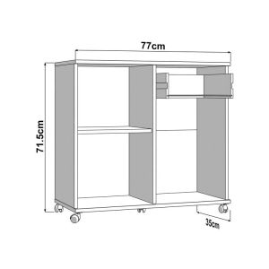 Chest of drawers Corby 77 2K Artisan Color 77X35X72CM