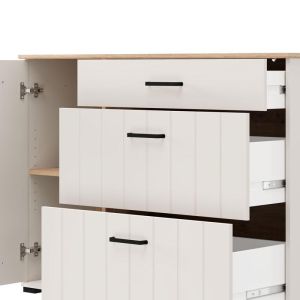 Chest of drawers Lambeth 117 2K3F1V color cashmere-artisan oak 118X41X86CM