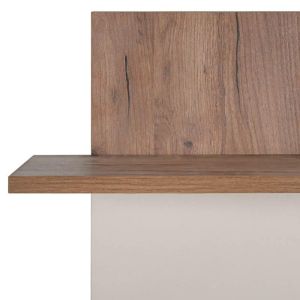 Wall shelf for 2 people Miami, cashmere color, 80X26X100 cm