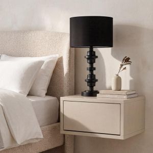 Wall-mounted bedside table Arbor cashmere color 39X34X20CM