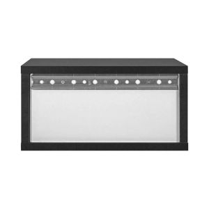 Wall-mounted bedside table Arbor black color 39X34X20CM
