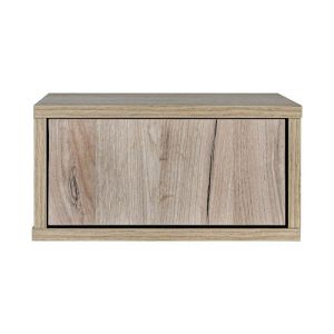 Wall-mounted bedside table Arbor, gray oak color, 39X34X20CM