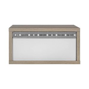 Wall-mounted bedside table Arbor, gray oak color, 39X34X20CM
