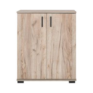 Shoe rack, gray oak color, 69X34X85CM