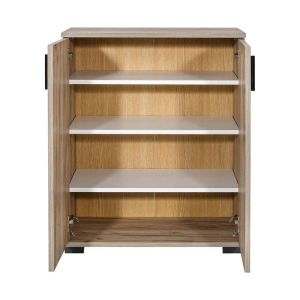 Shoe rack, gray oak color, 69X34X85CM