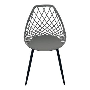 Chair Suan atracite Pp-black metal leg 49X51X86CM
