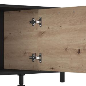 TV cabinet - composition Adria Artisan oak - black 260X40X180CM