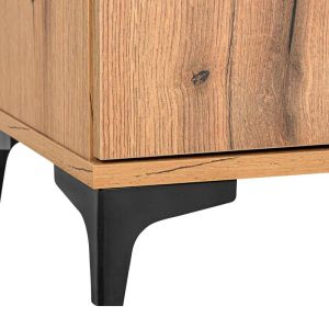 TV cabinet Alba Artisan oak - black 138X40X47CM